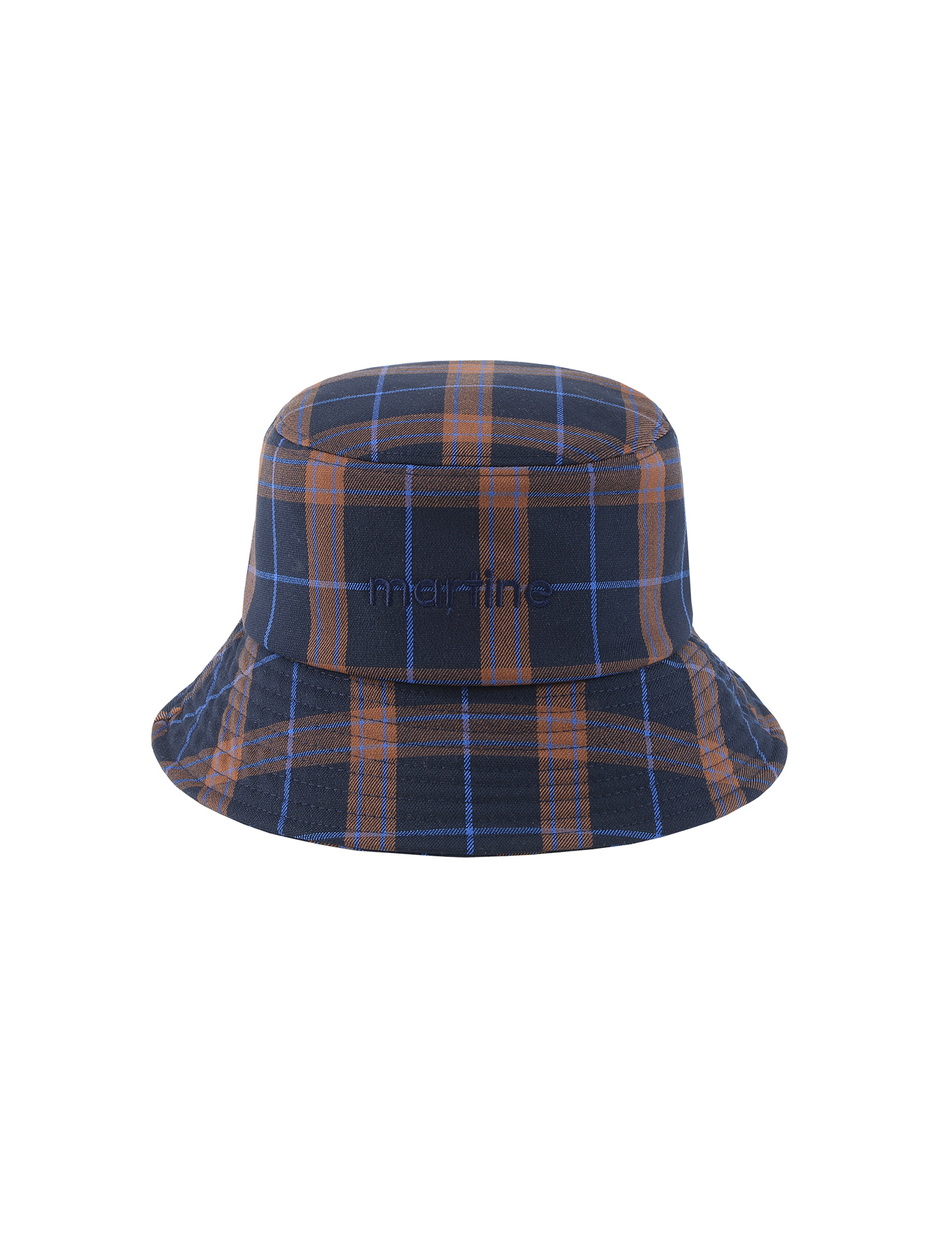 Check Pattern Bucket Hat_Navy (QABW40749)