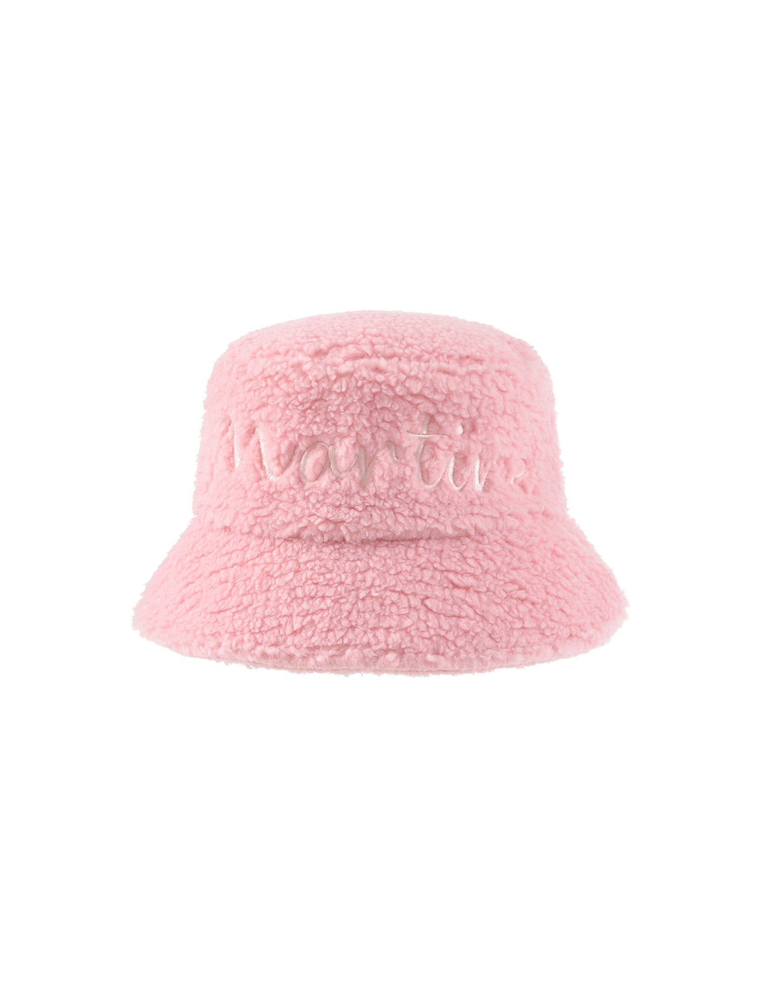 Logo Point Fleece Bucket Hat_Light Pink (QABW40671)