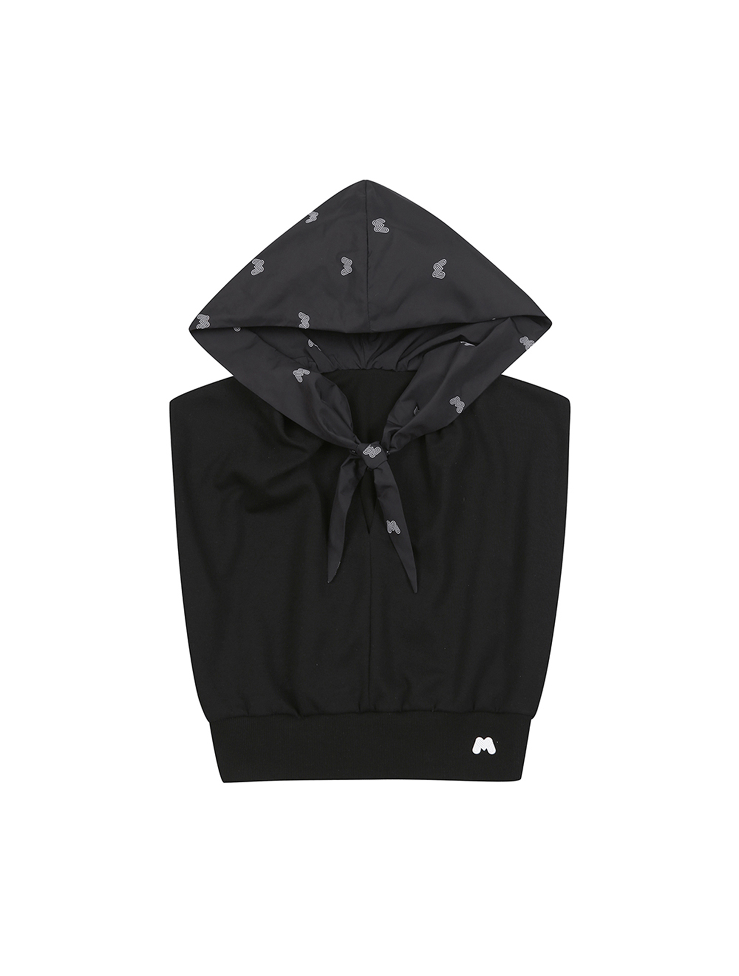 Shawl Collar Point Sweat Vest_Black (Q0B130839)