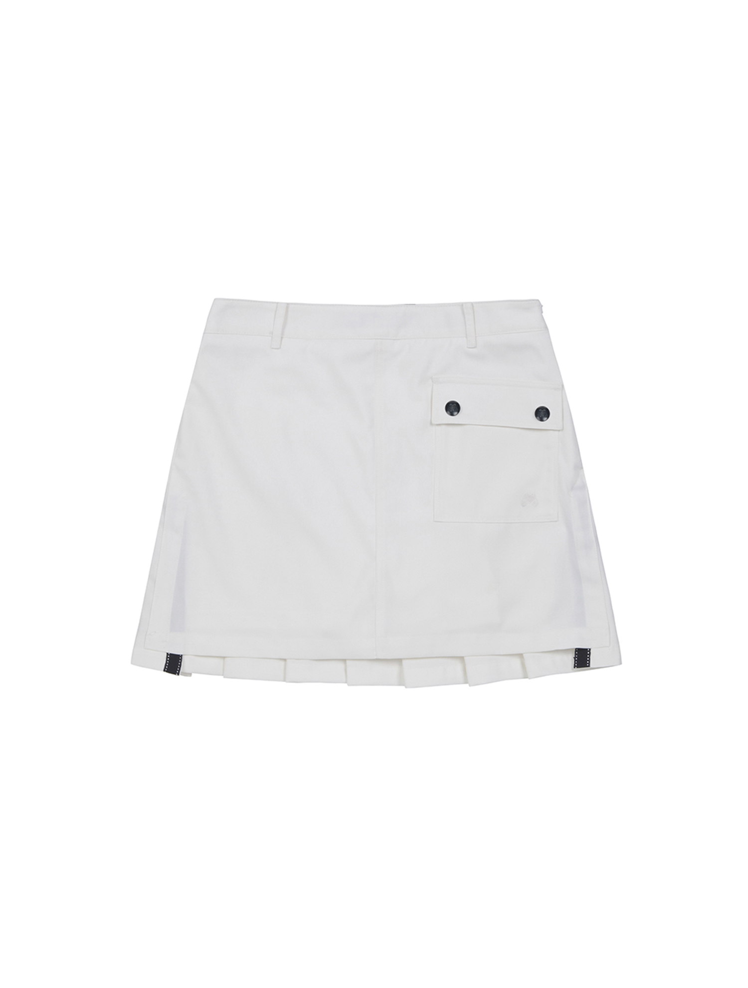 Signature Pleats Skirt_White (Q0BQ30231)