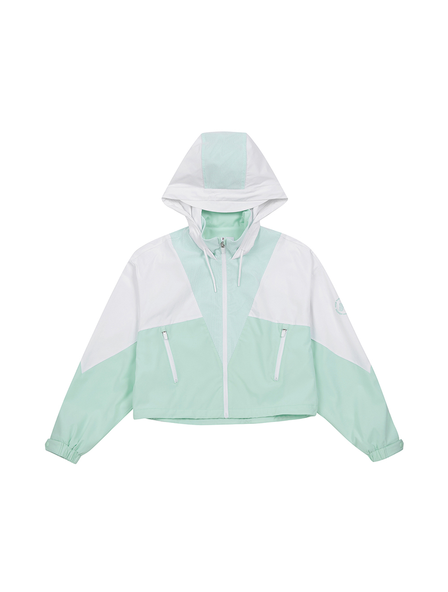 [타이니코튼] 그린 컬러 블록 패디드 자켓 AW25-141-M05 main image 0