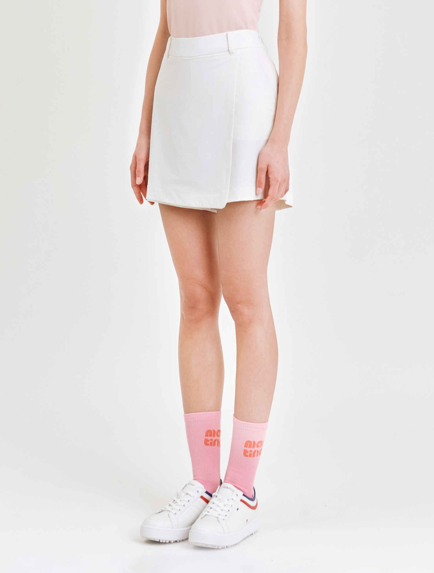 Basic Color Middle Socks_Pink (QWADSC10773)