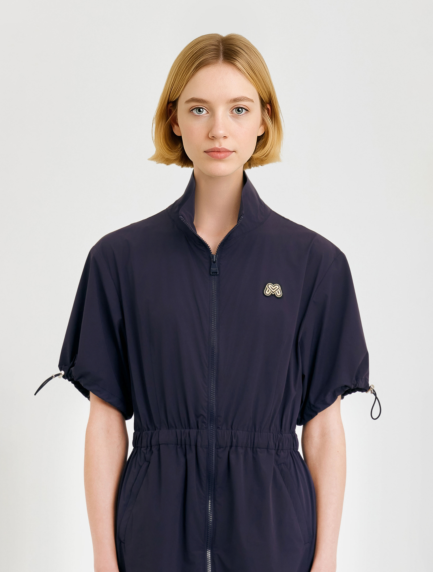 Woven Stretch One-piece_Navy (QW0DOP20449)