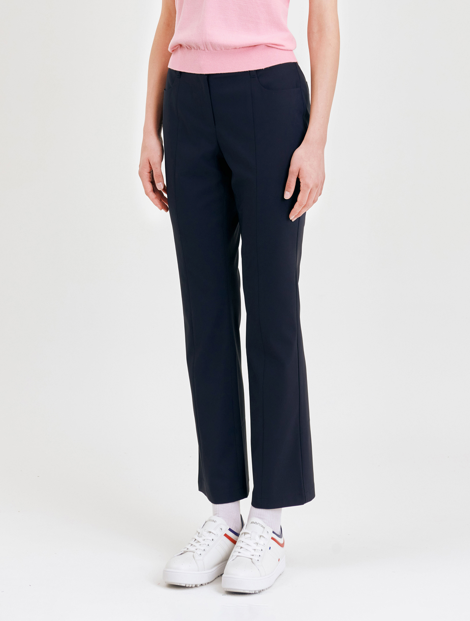 Semi Bootcut Pants_Navy (QW0DSL20249)