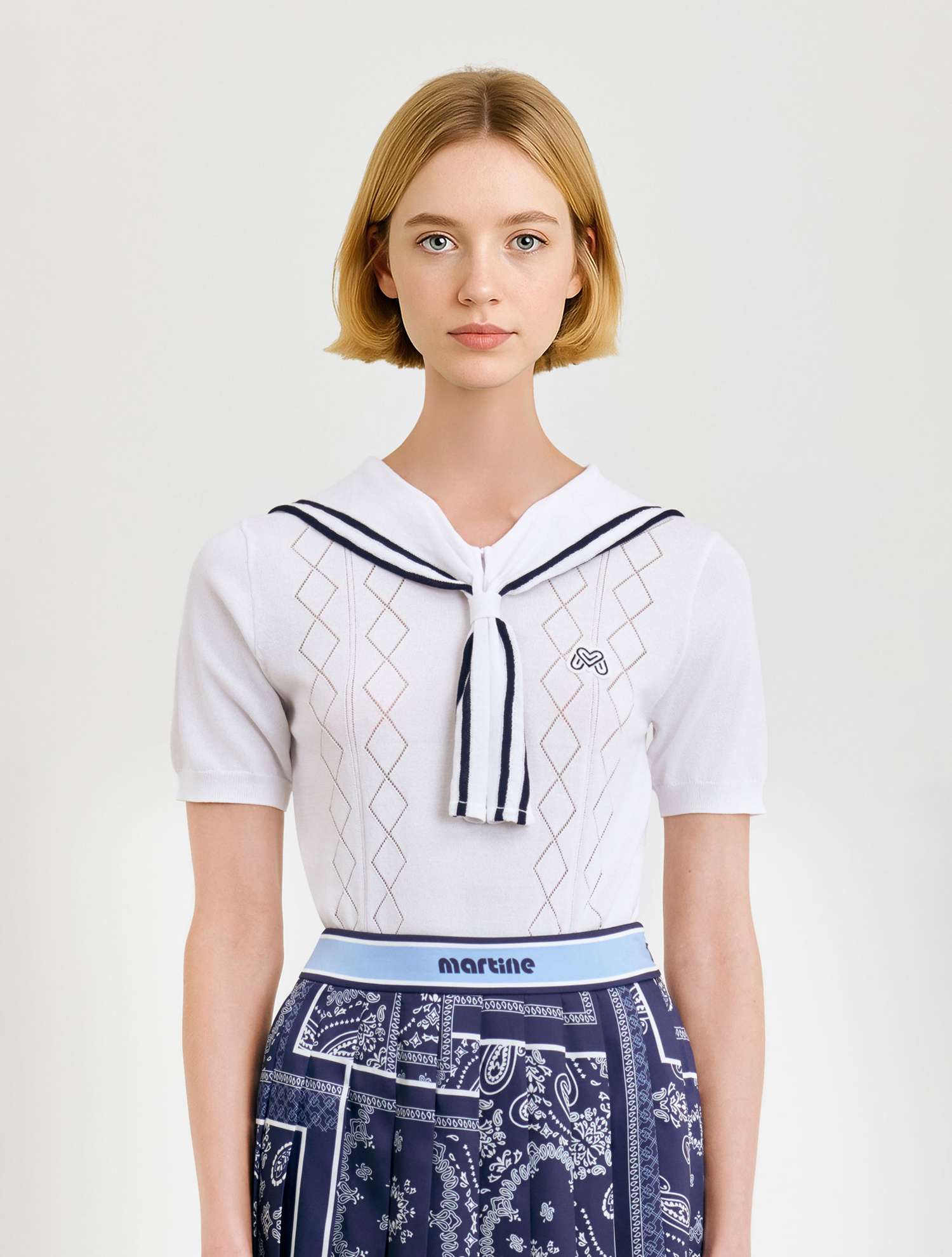 Sailor Collar Sweater_White (QW0DRD20731)