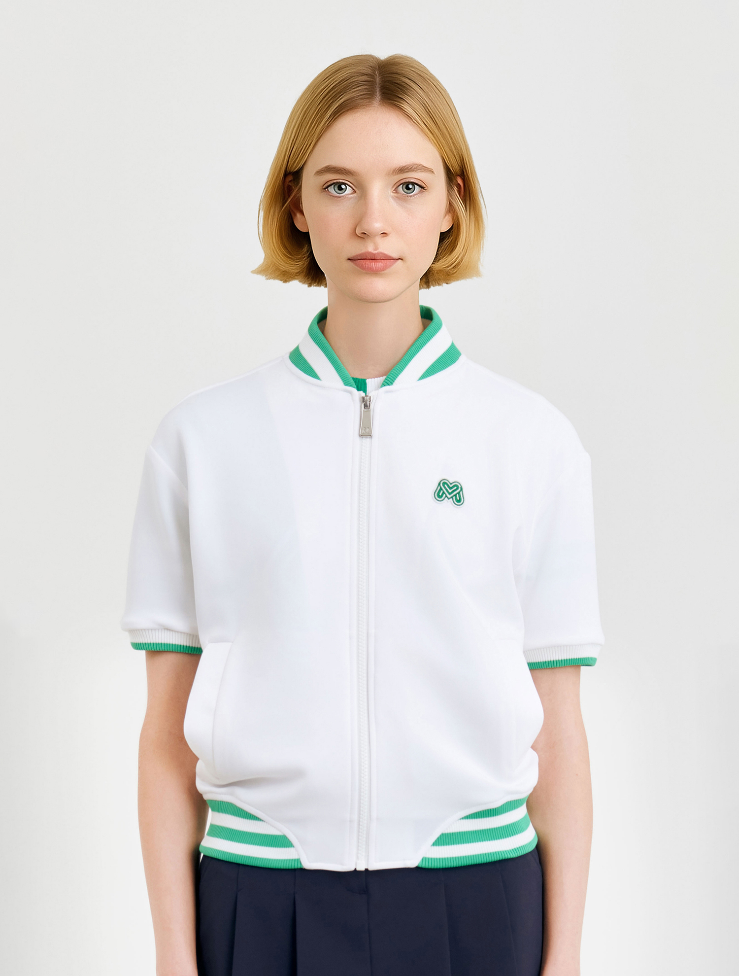 Jersey Short Sleeve Jumper_White (QW0DJP20231)