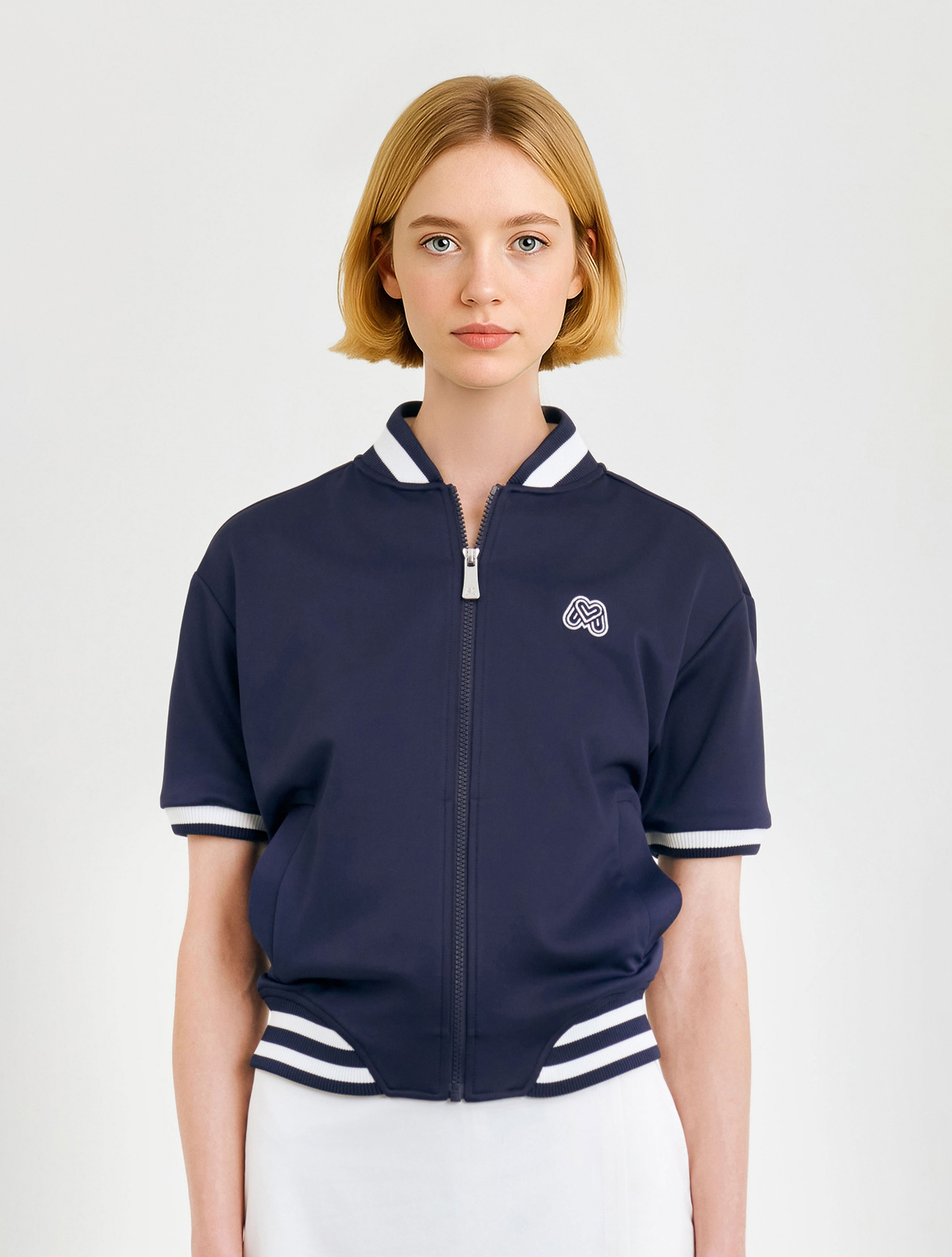 Jersey Short Sleeve Jumper_Navy (QW0DJP20249)