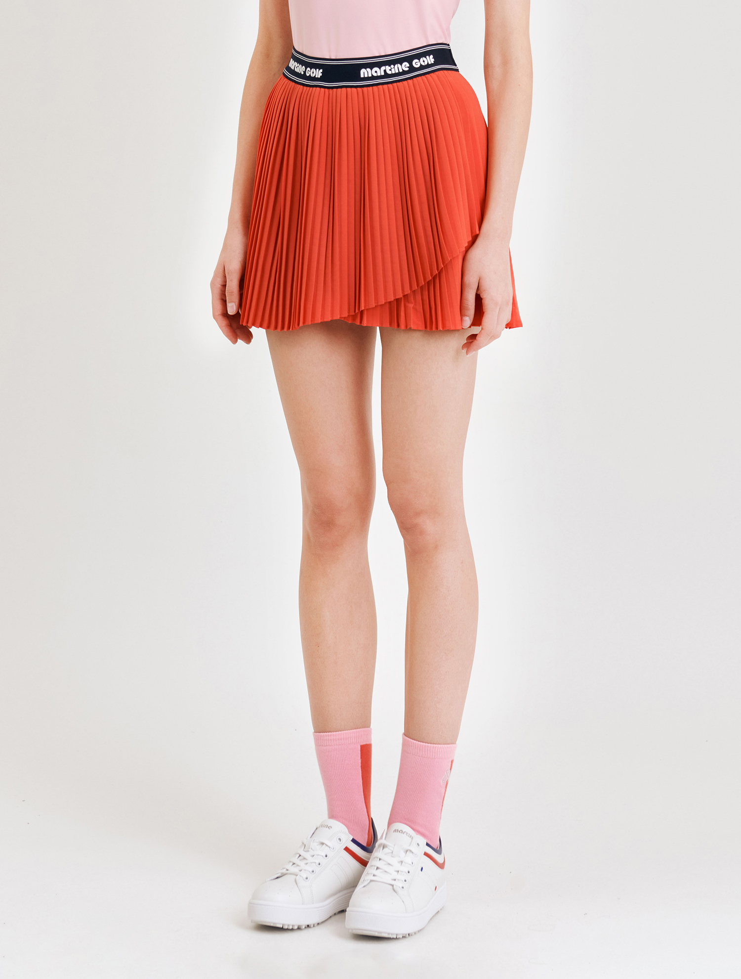 Banding Pleats Culottes_Orange (QW0DCU20266)