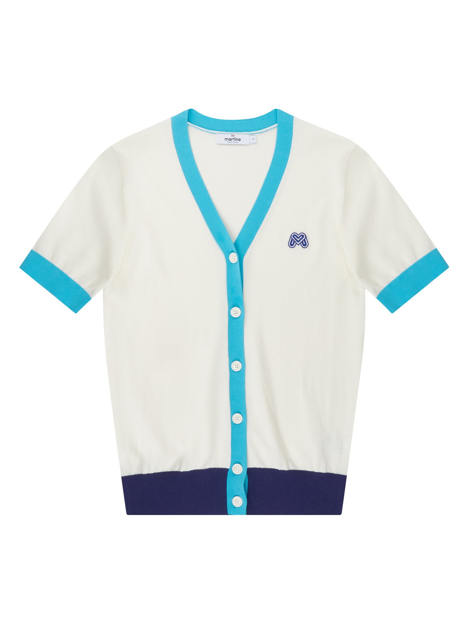 Short Sleeve Cardigan_White (QW0DCD20131)