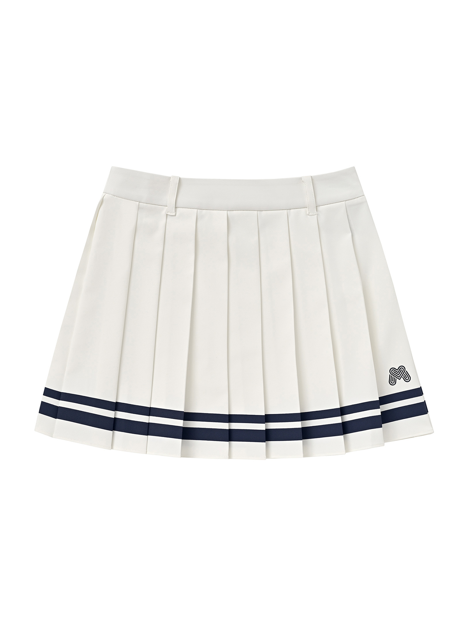 Line Point Pleats Culottes_White (QW0DCU20731)
