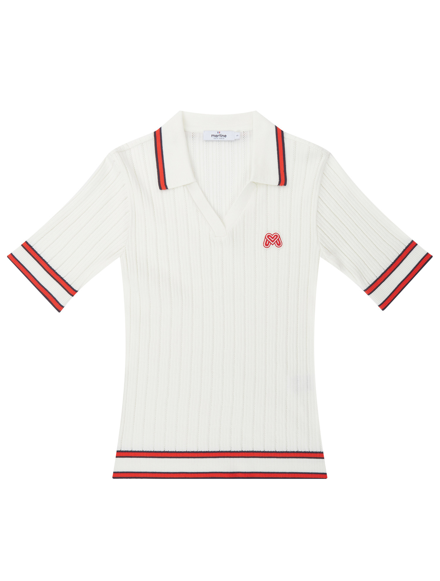 Tip Point Collar Sweater_White (QW0DRD20431)