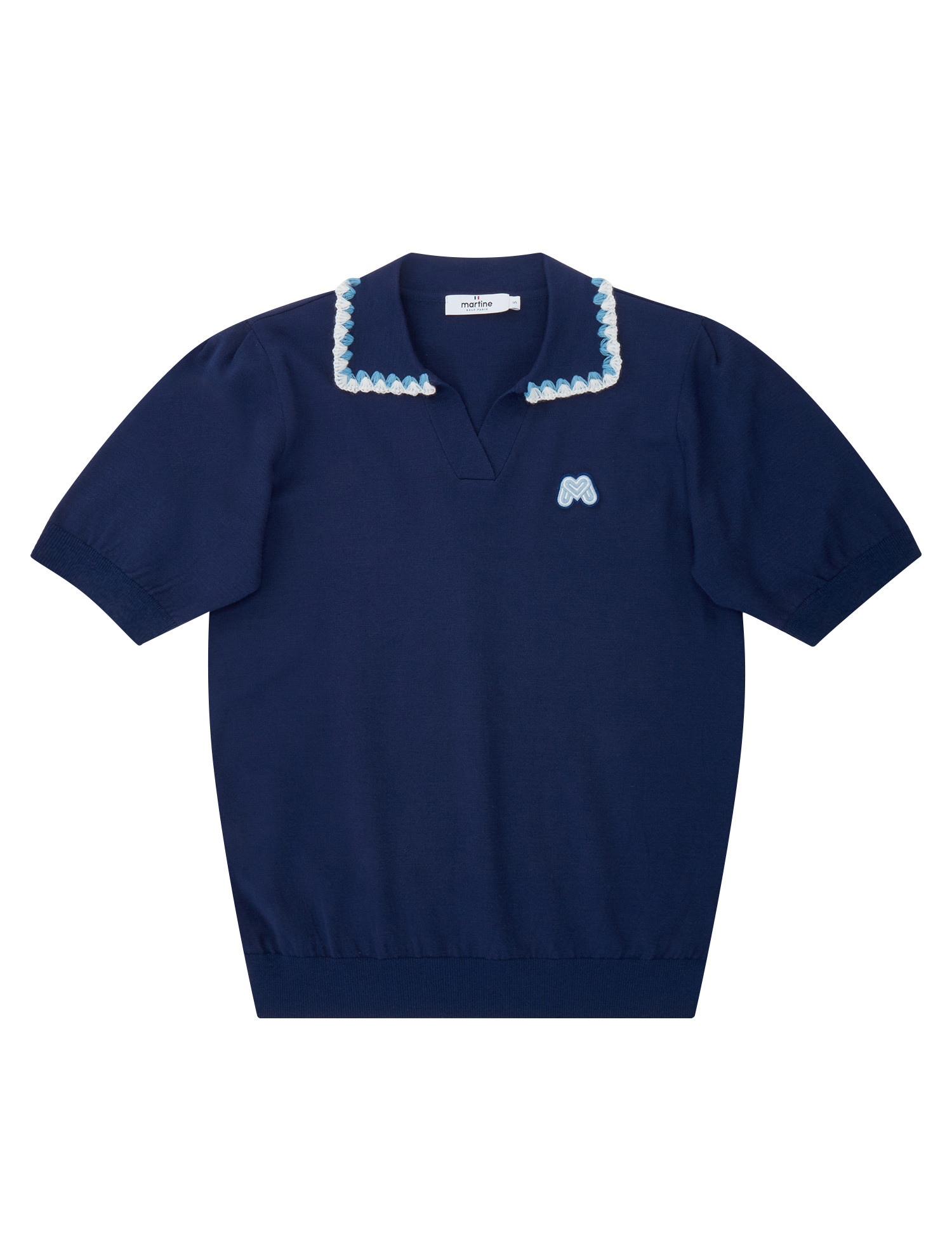 V-neck Collar Sweater_Navy (QW0DRD20349)