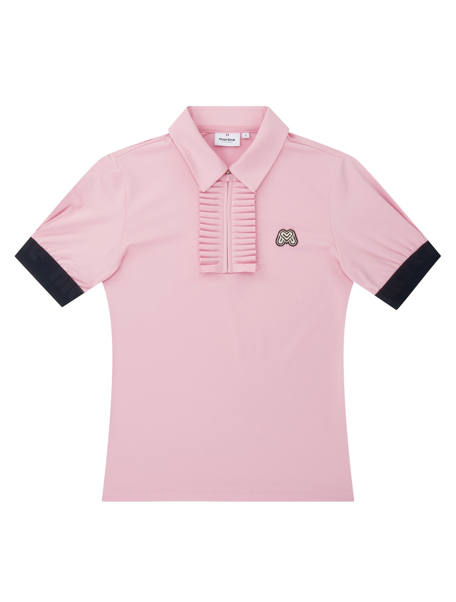 Button Frill Polo Shirts_Pink (QW0DKS20873)