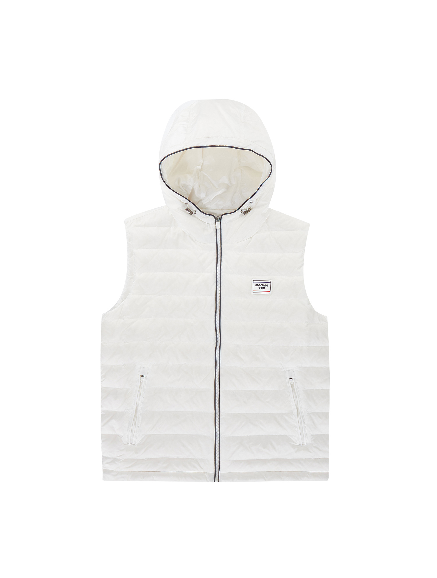 Hoody Down Vest_White (Men) (QM0DWV10131)