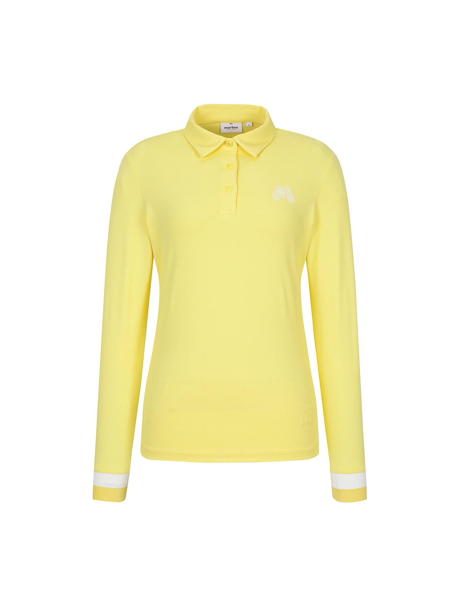 Sleeve Tip Point Polo Shirts_Yellow (QW0EKS10263)