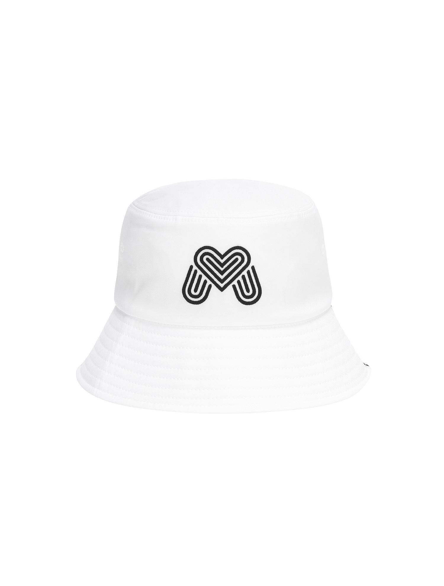 Stripe Point Bucket Hat_White (QWAECP00431)