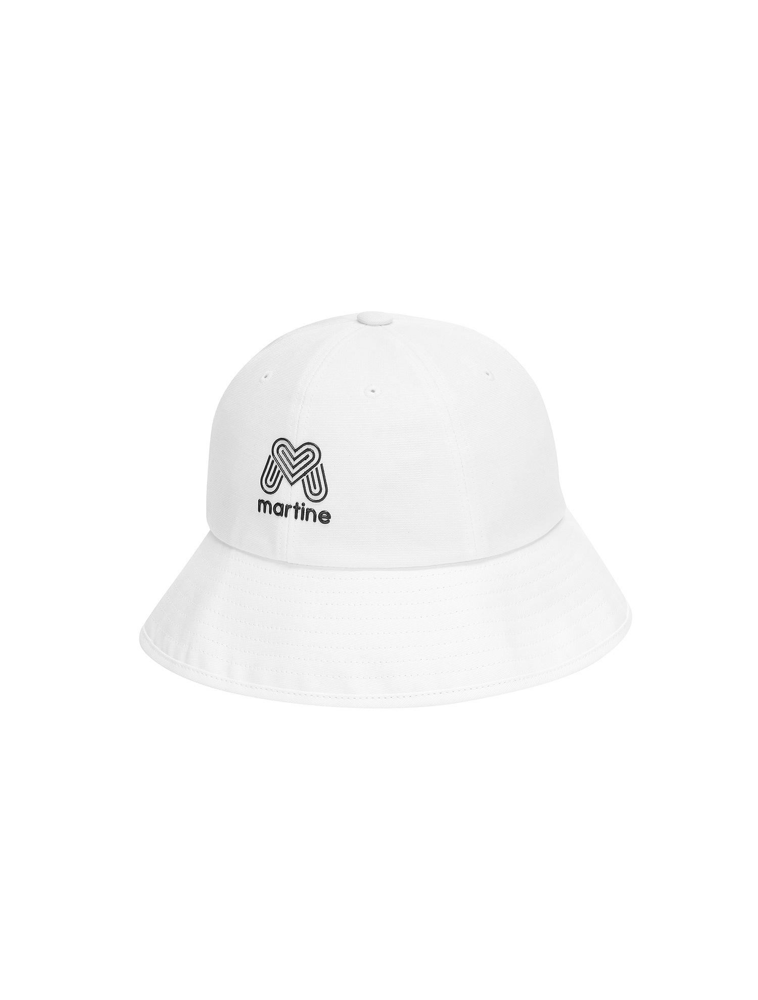 Back Velcro Bucket Hat_White (QWAECP00531)