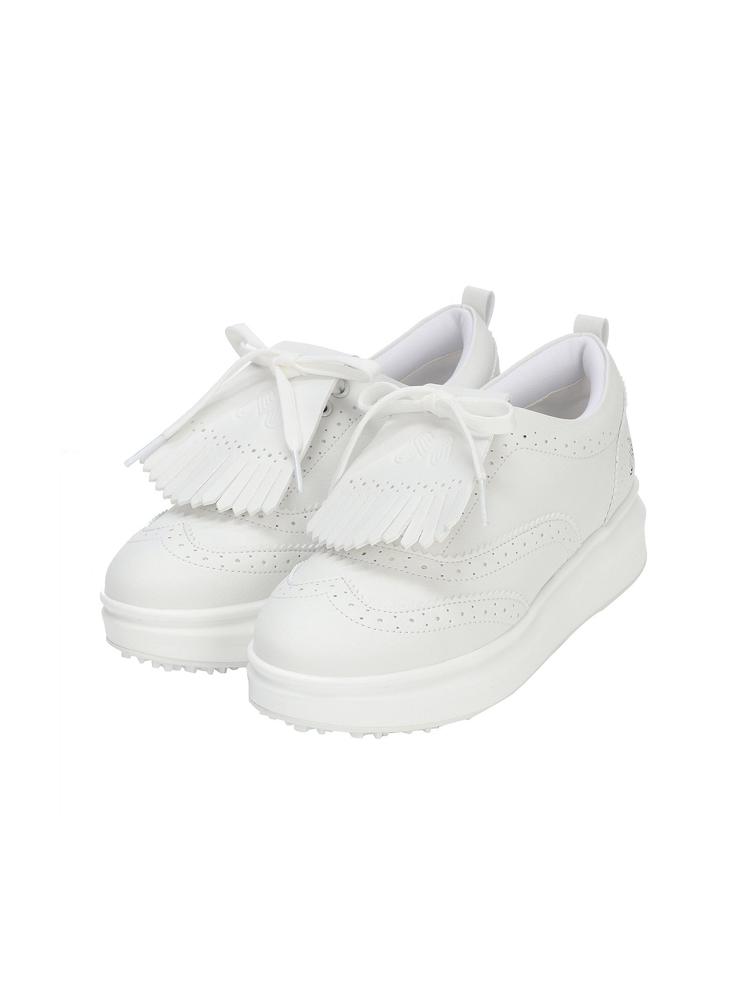 Tassel Spikeless Sneakers_White (QWAESH00131)