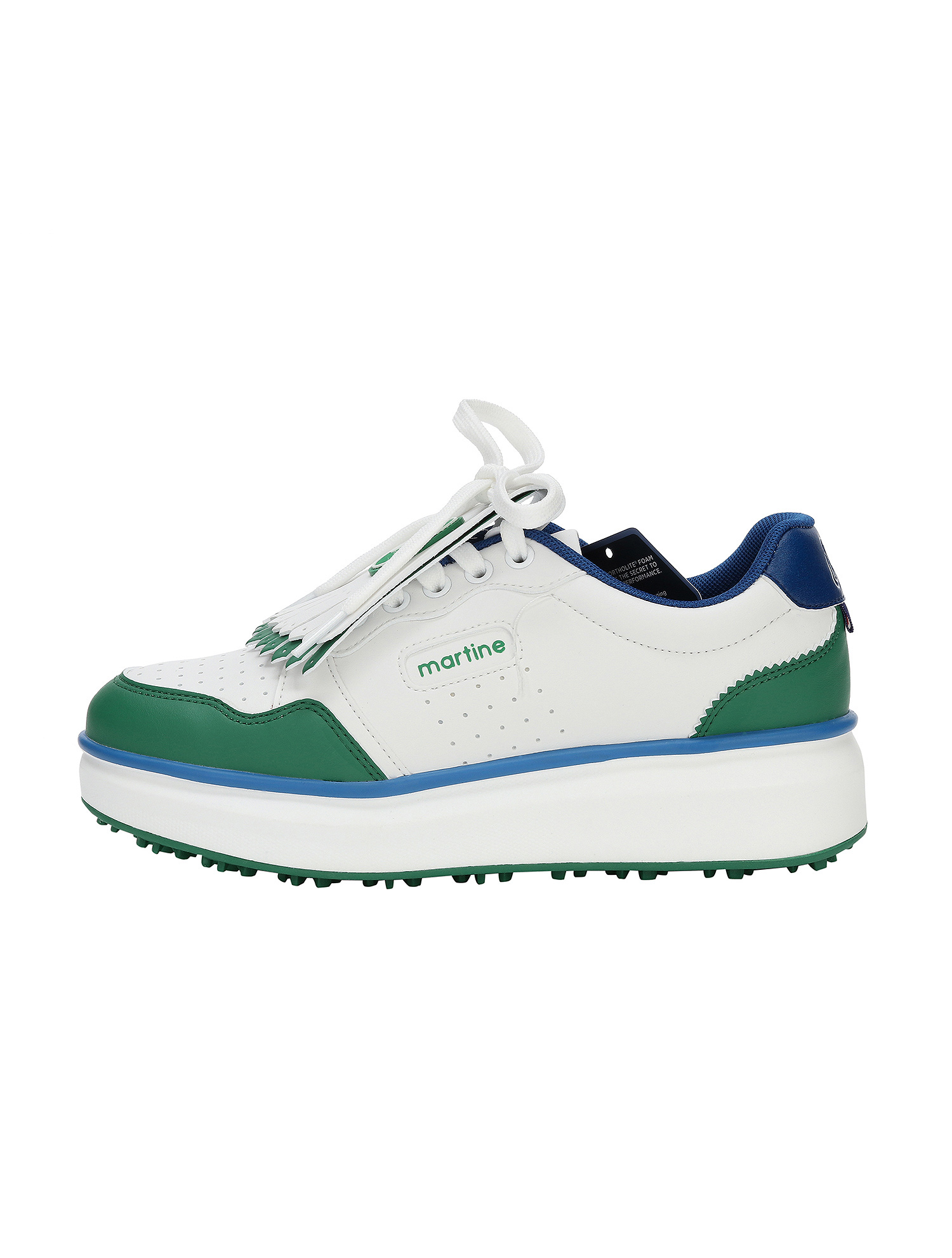 Color Tassel Spikeless Sneakers_Green (QWAESH00222)