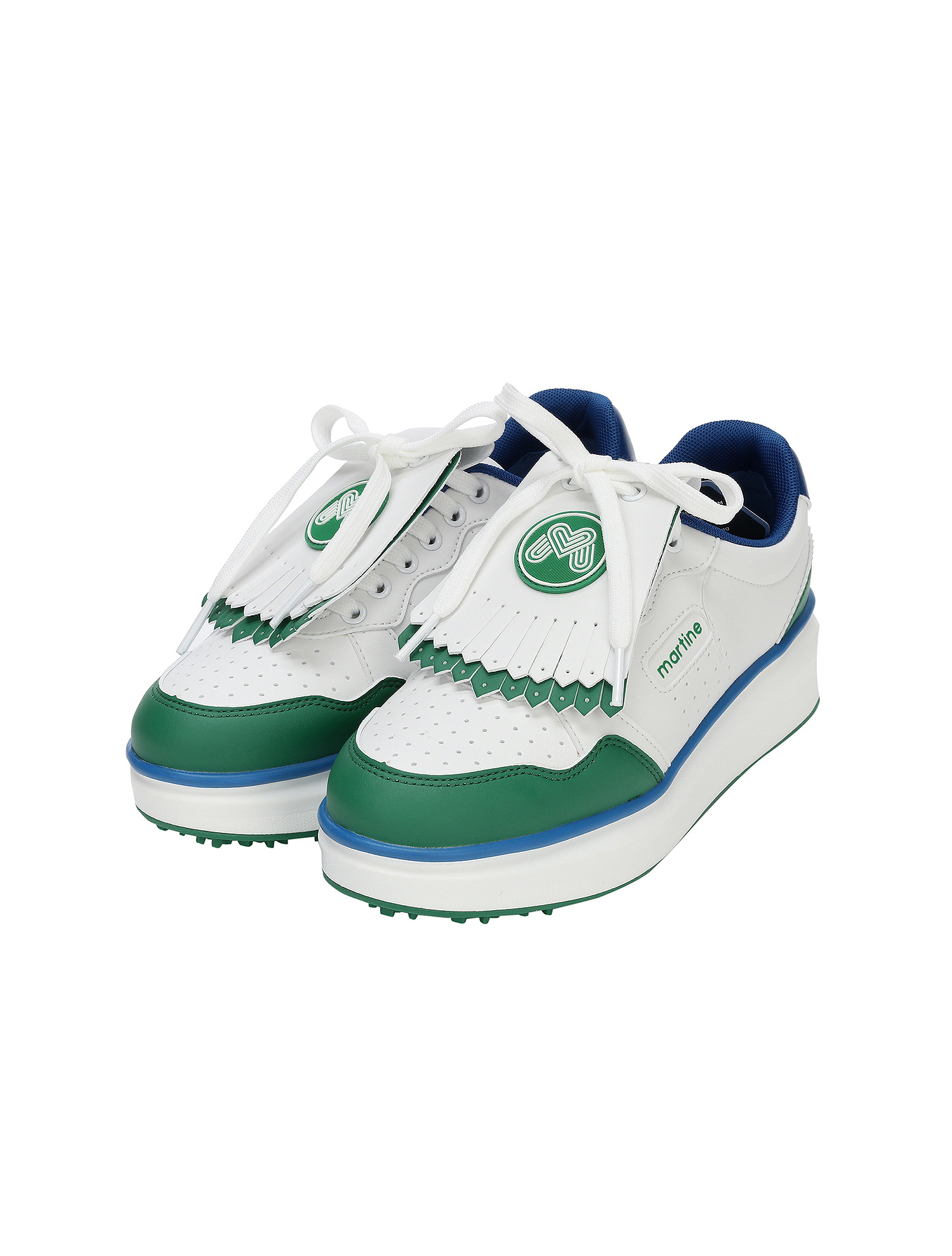 Color Tassel Spikeless Sneakers_Green (QWAESH00222)