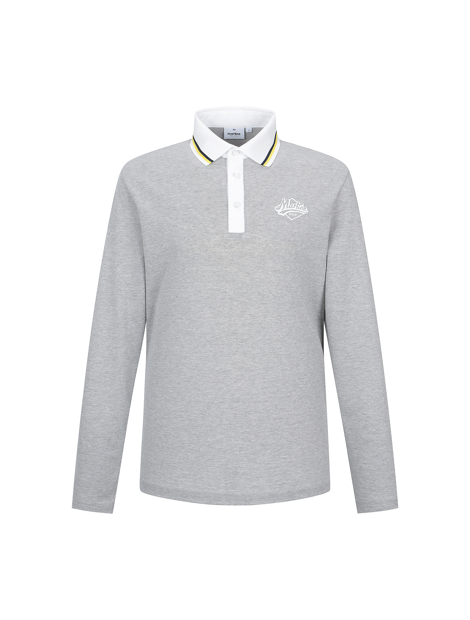 Collar Color Matching Polo Shirts_M/Grey (Men) (QM0EKS10536)