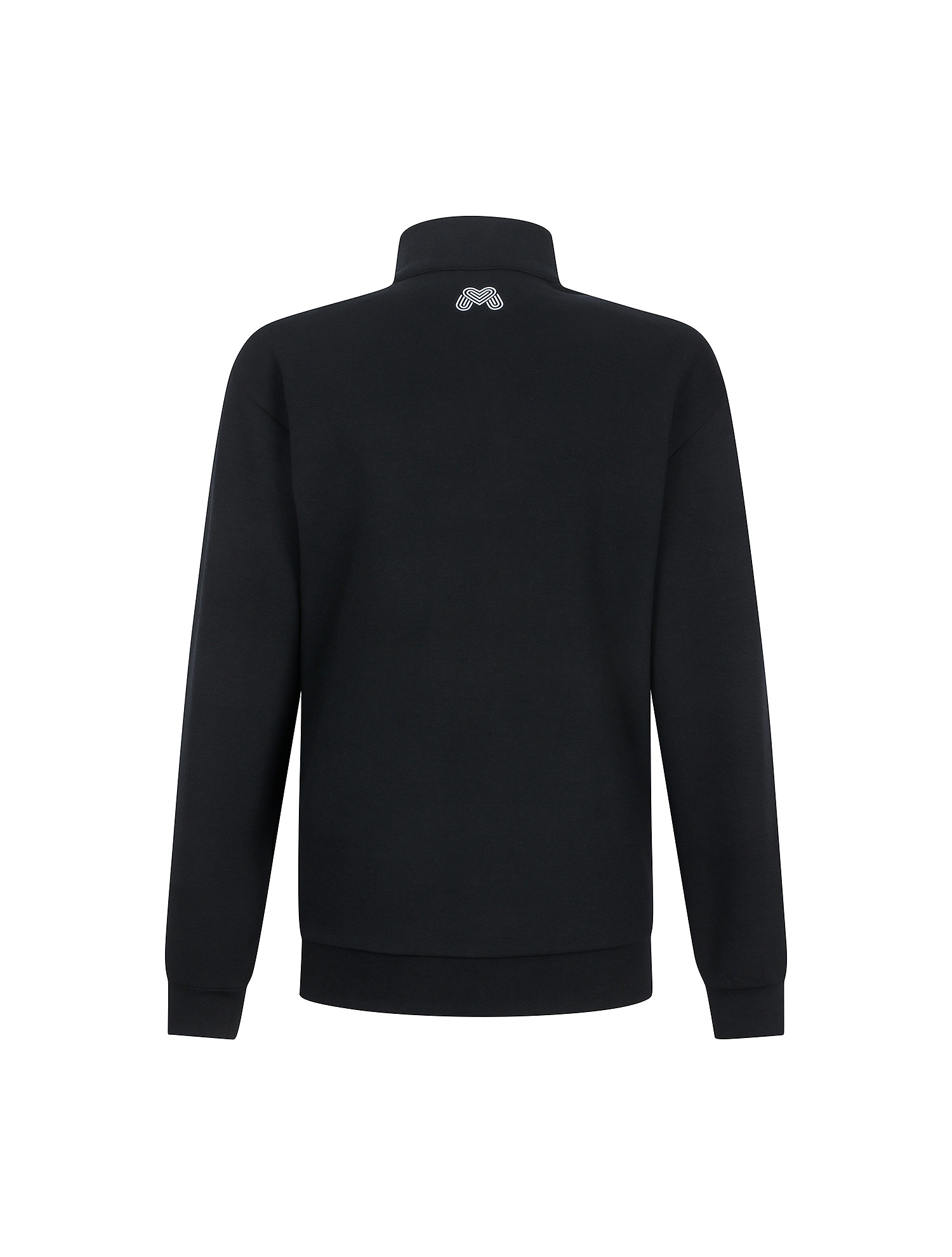 Color Block Half Zip-up Shirts_Black (Men) (QM0EKS10839)