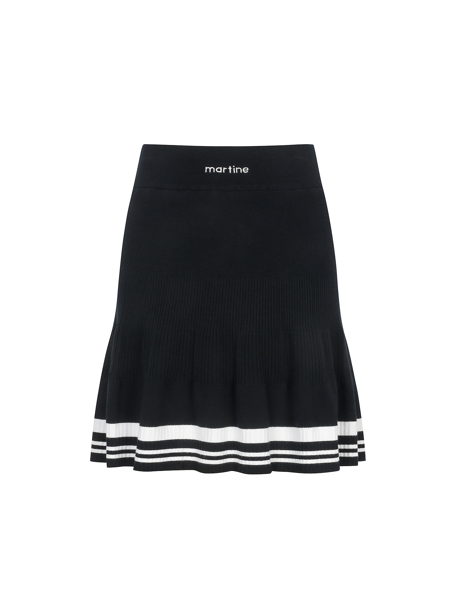 Flared Knit Culotte_Black (QW0ECU10639)