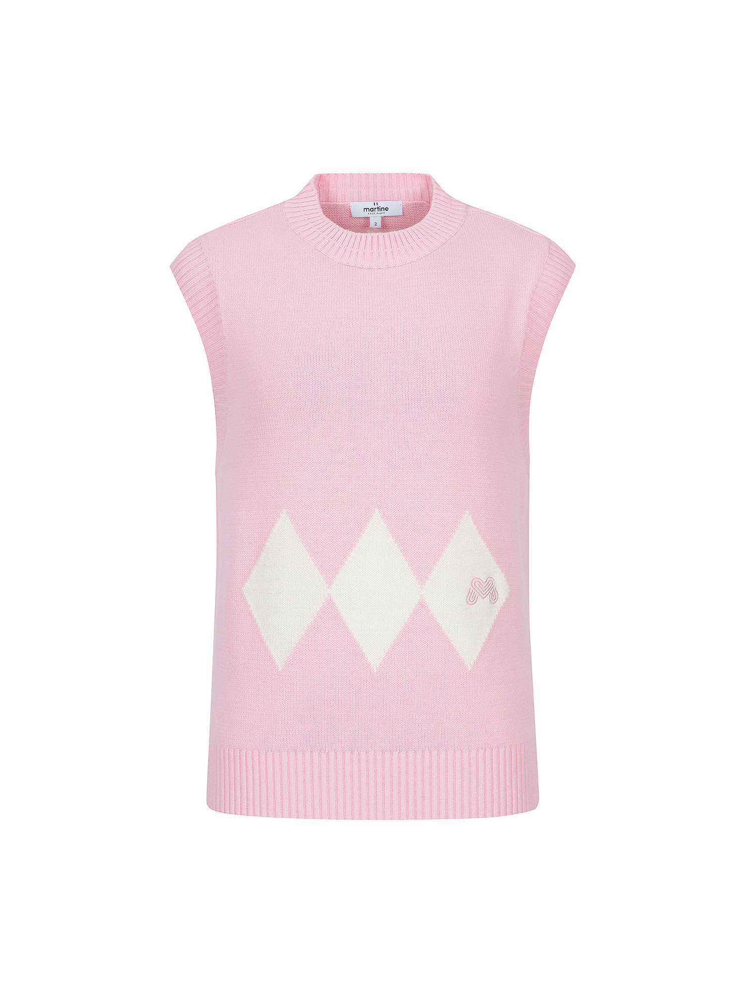Argyle Knit Vest_L/Pink (QW0EVT10271)