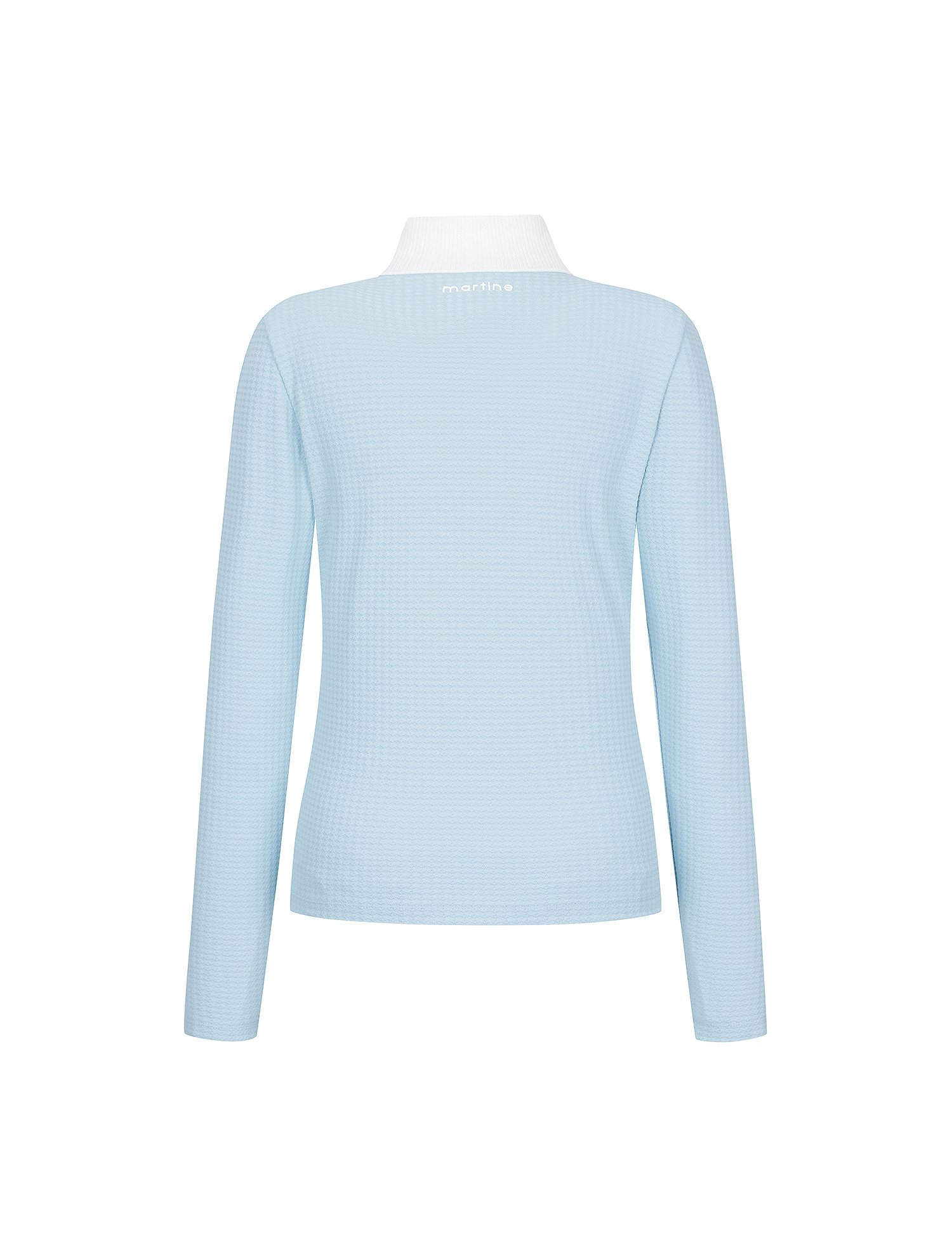 Pullover Knit Collar Shirts_S/Blue (QW0EKS10342)