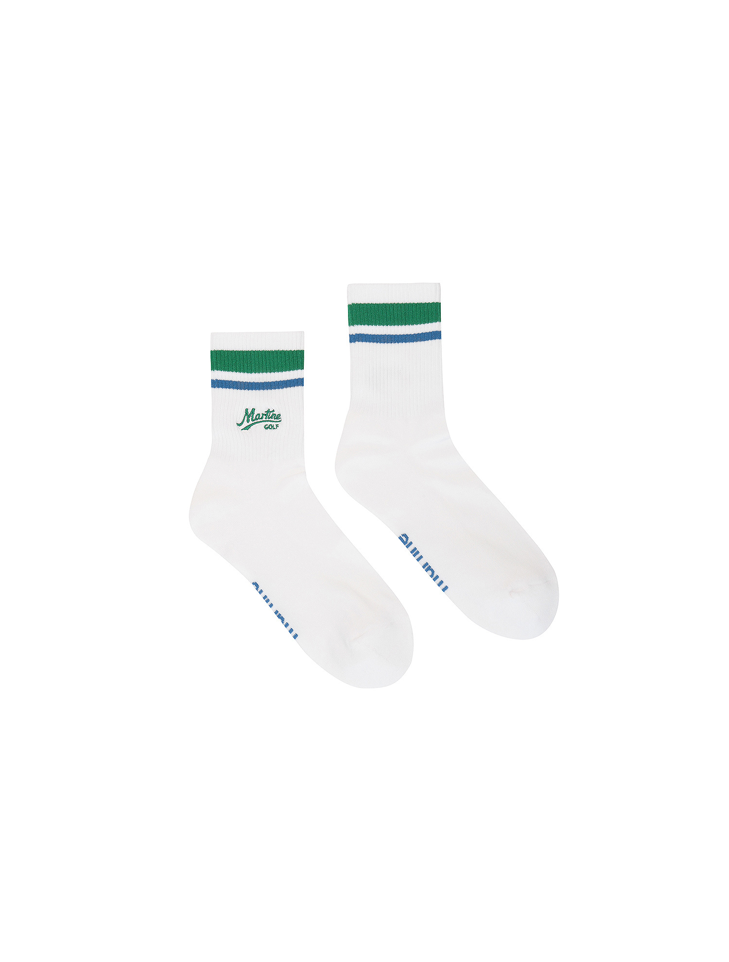 Symbol Point Middle Socks_Green (Men) (QMAESC10322)