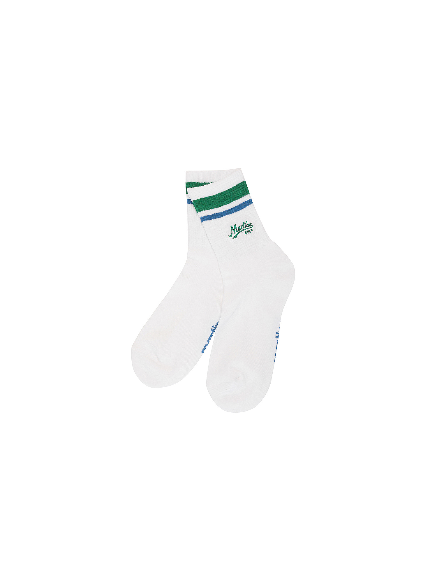 Symbol Point Middle Socks_Green (Men) (QMAESC10322)