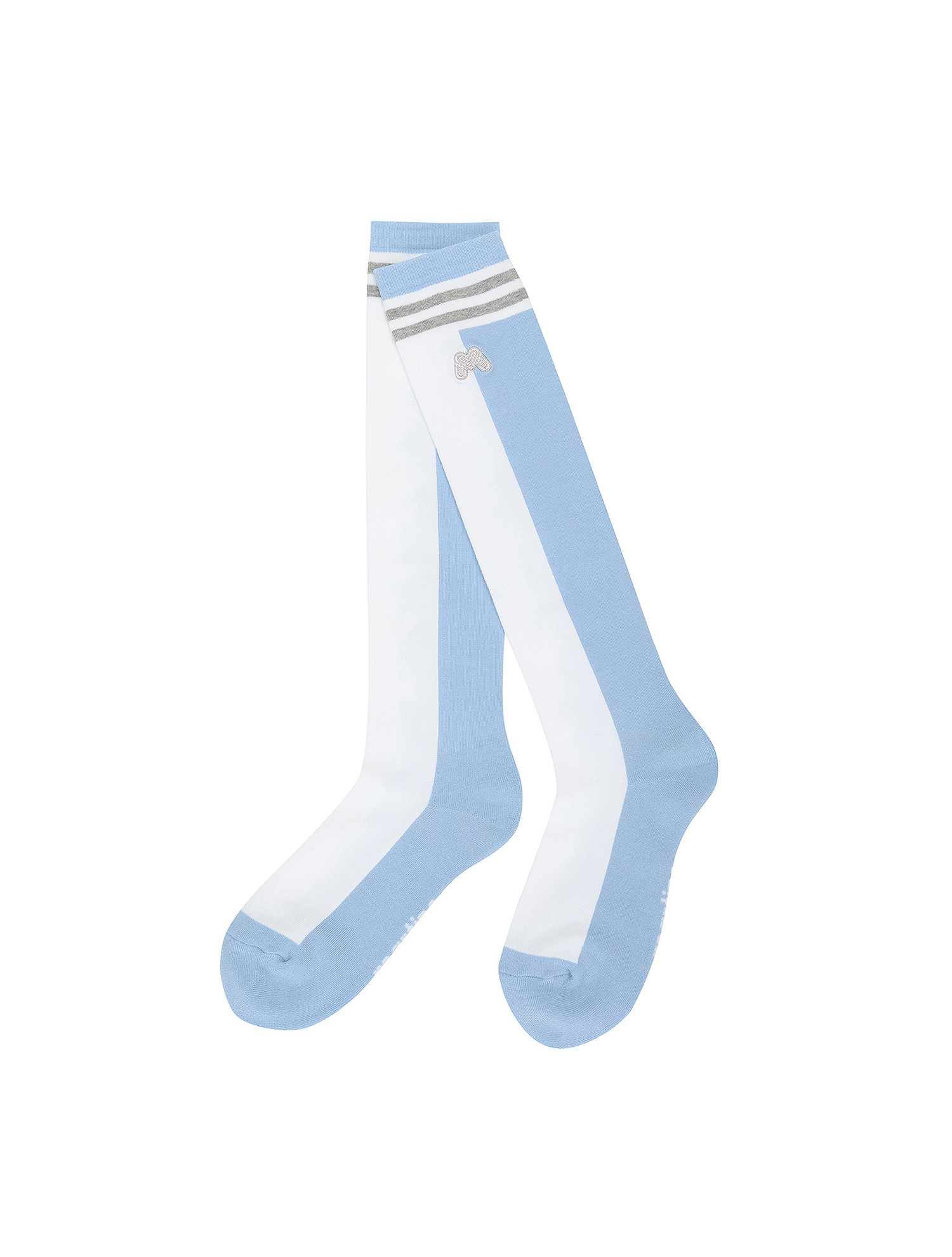 Unbalance Knee Socks_S/Blue (QWAESC10542)