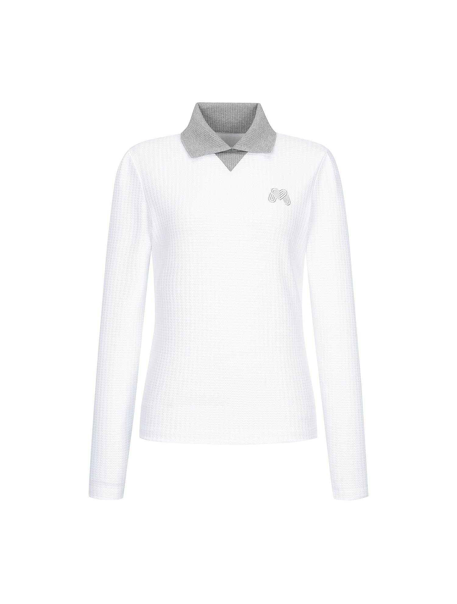 Pullover Knit Collar Shirts_O/White (QW0EKS10330)