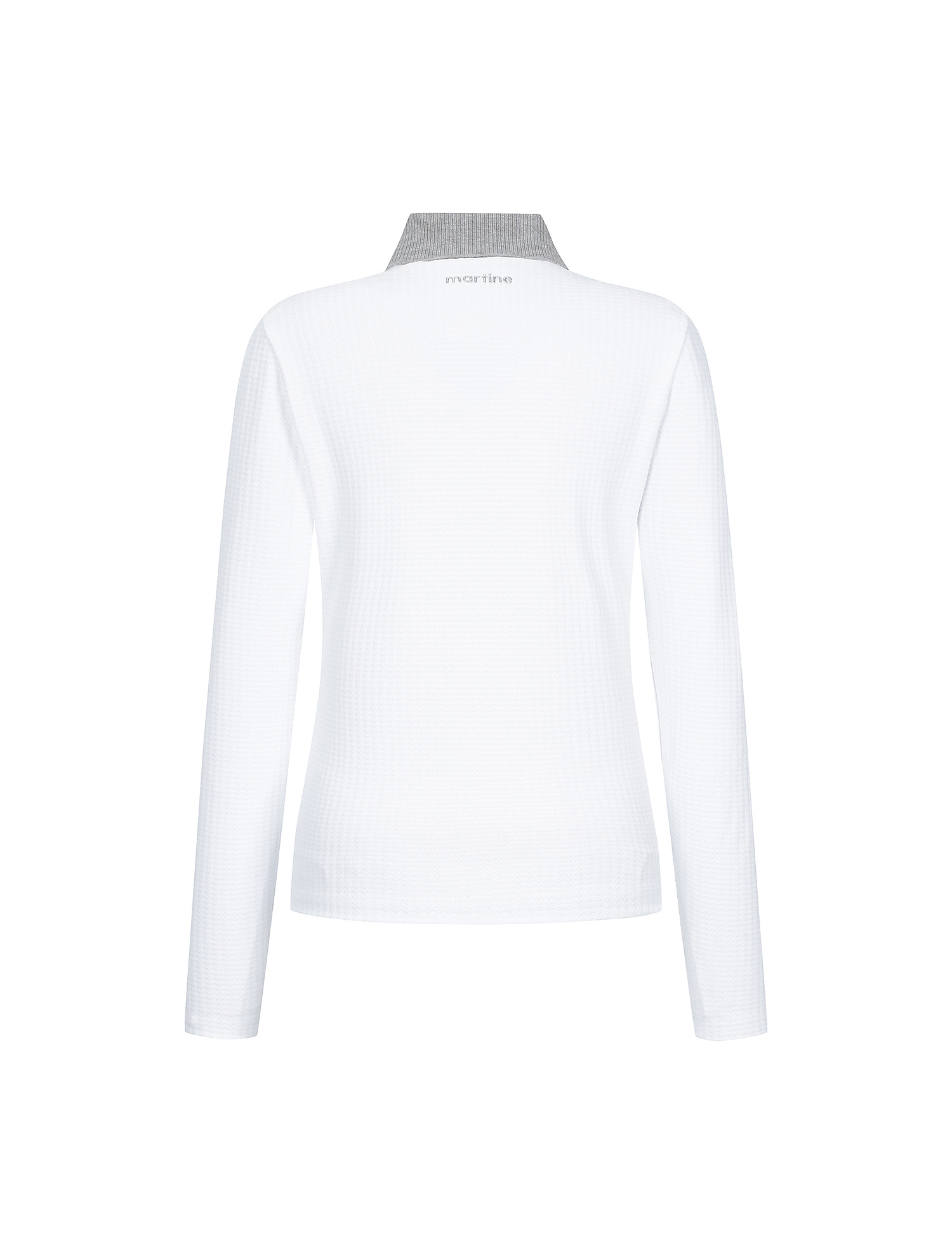 Pullover Knit Collar Shirts_O/White (QW0EKS10330)