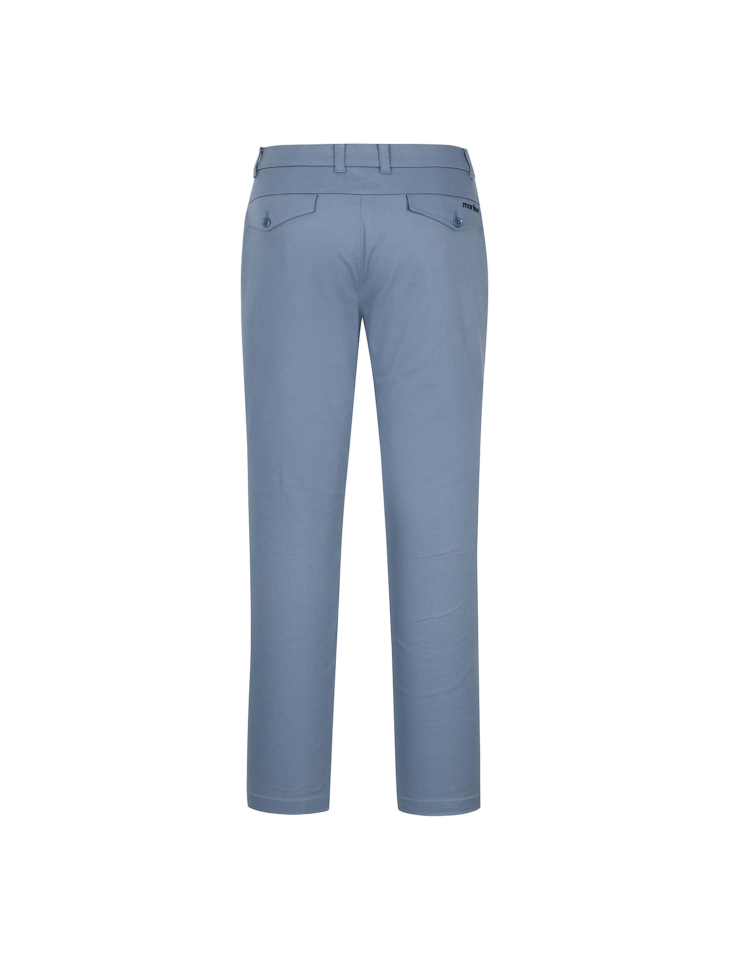 Cotton Touch Straight Fit Pants_S/Blue (Men) (QM0ESL10642)