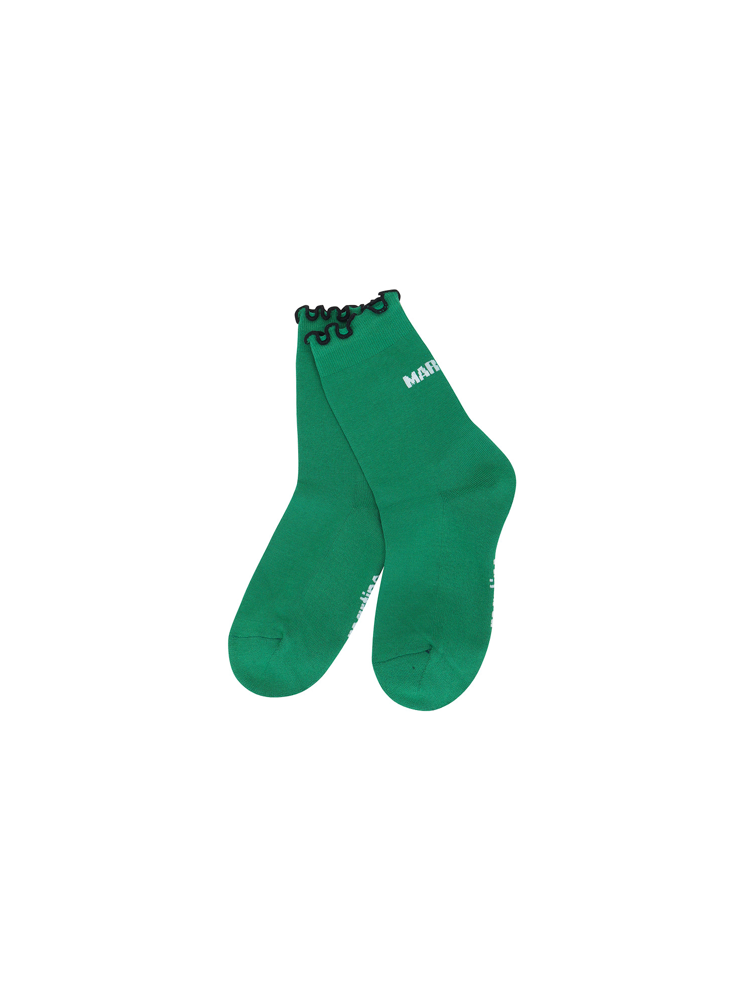 Frill Middle Socks_Green (QWAESC20222)