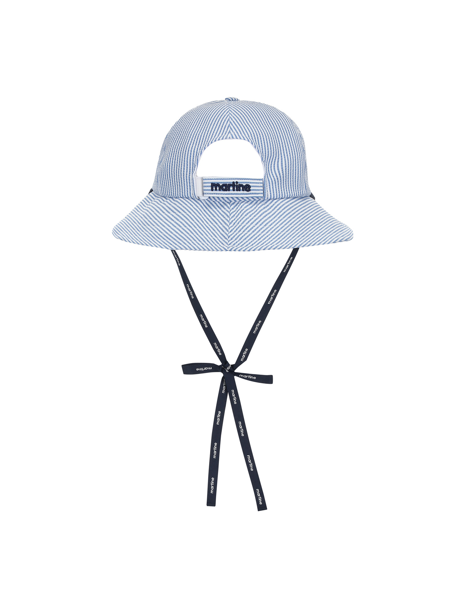 Seersucker Bucket Hat_S/Blue (QWAECP20342)