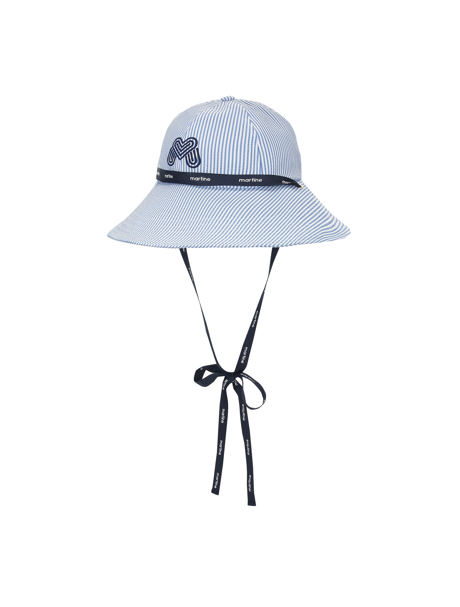 Seersucker Bucket Hat_S/Blue (QWAECP20342)