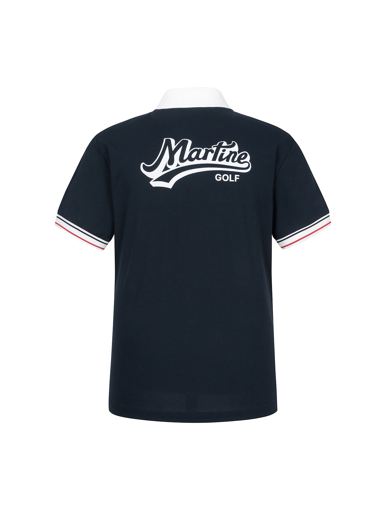 V Neck Polo Shirts_Navy (Men) (QM0EKS21249)
