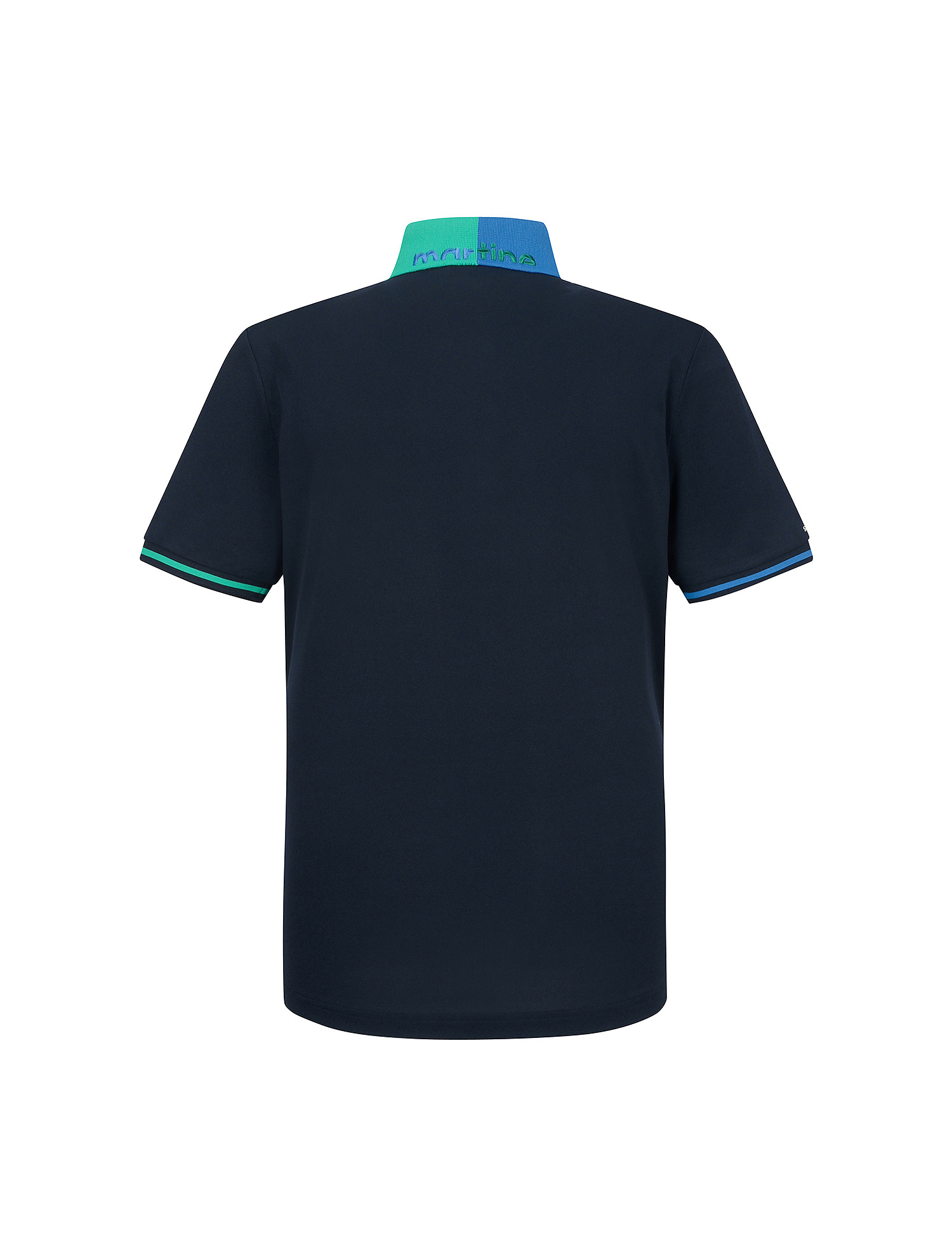 Half&amp;Half Collar Polo Shirts_Navy (Men) (QM0EKS20249)