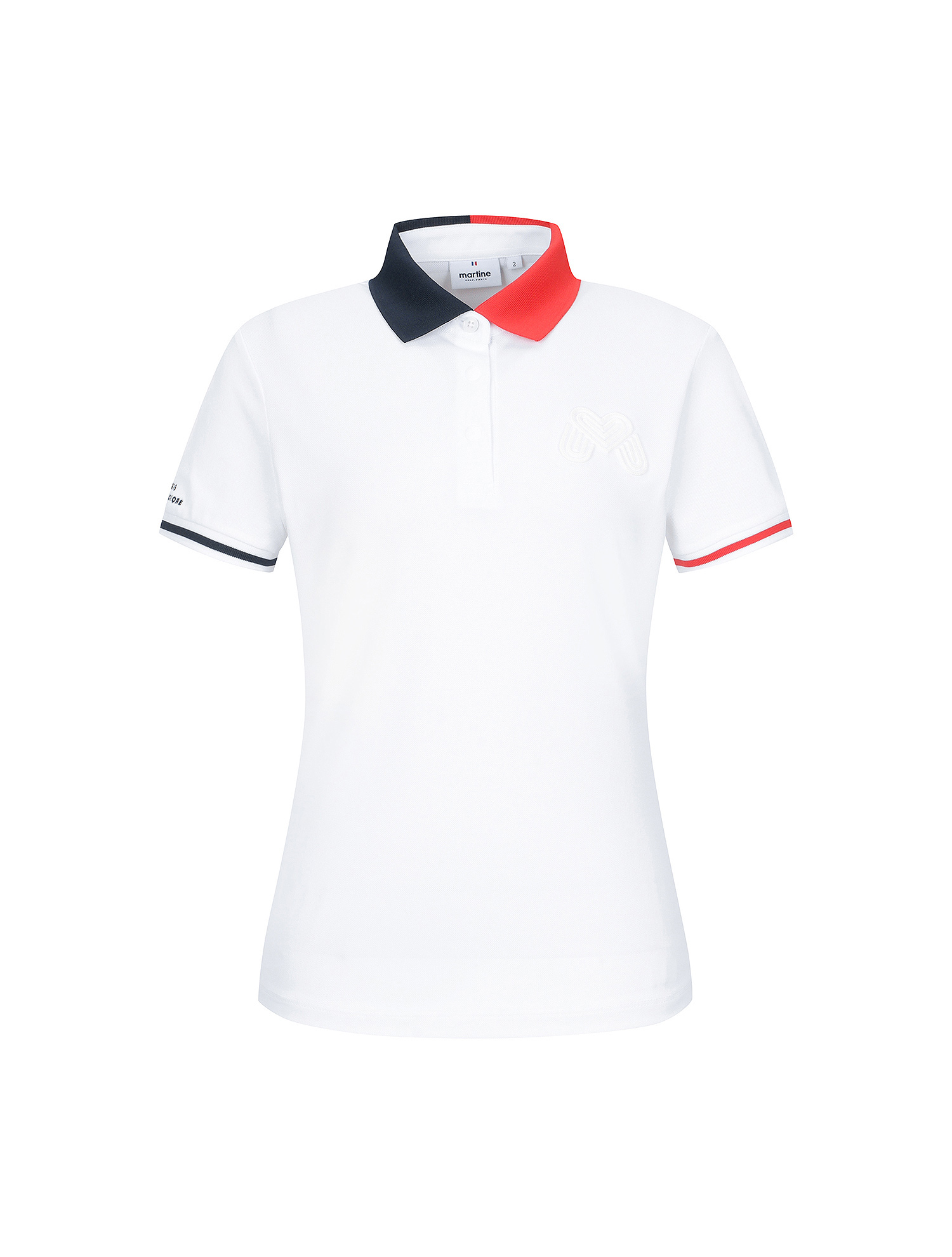 Half&Half Collar Polo Shirts_White (QW0EKS20231)