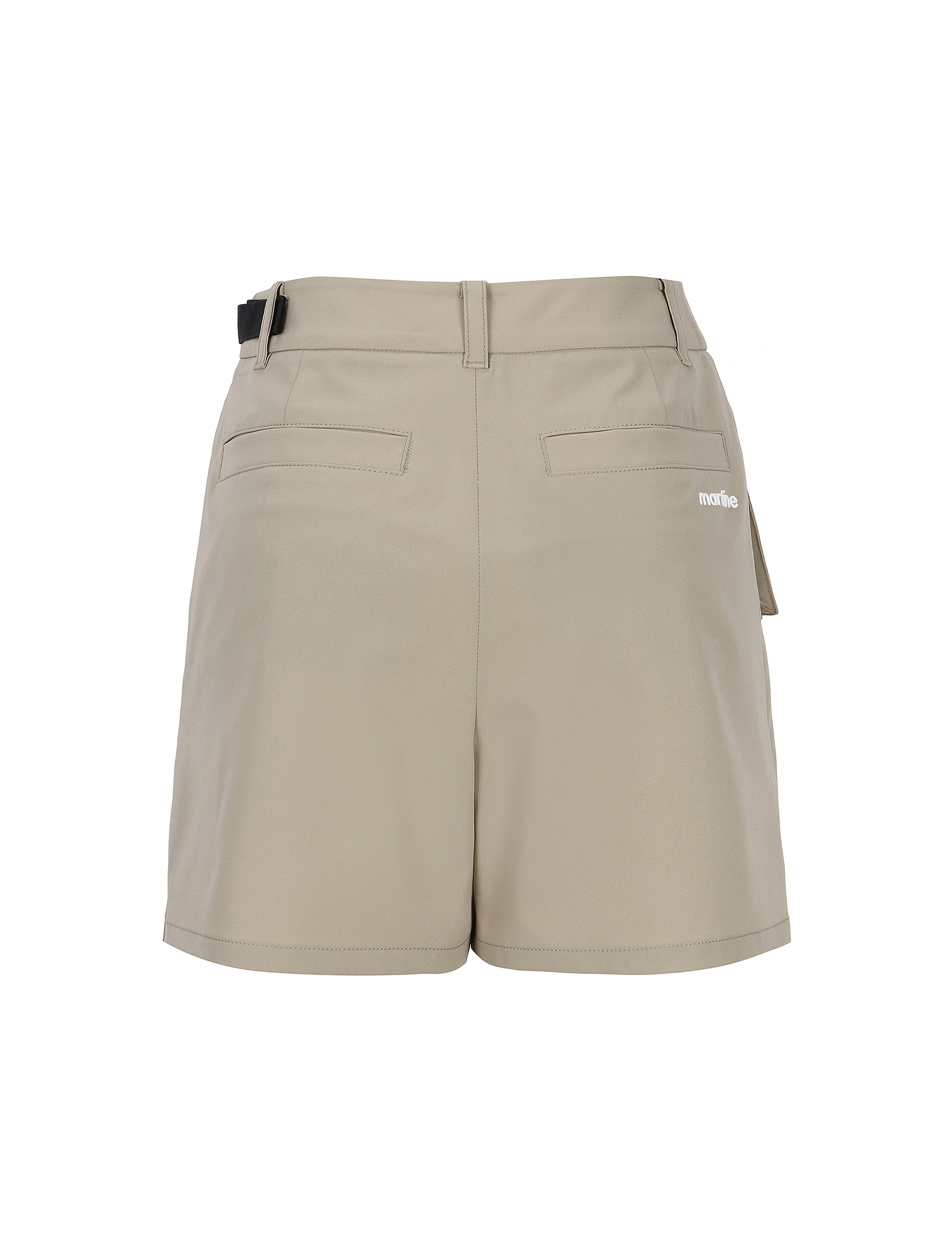 Buckle Point Wrap Shorts_Beige (QW0ESP20153)