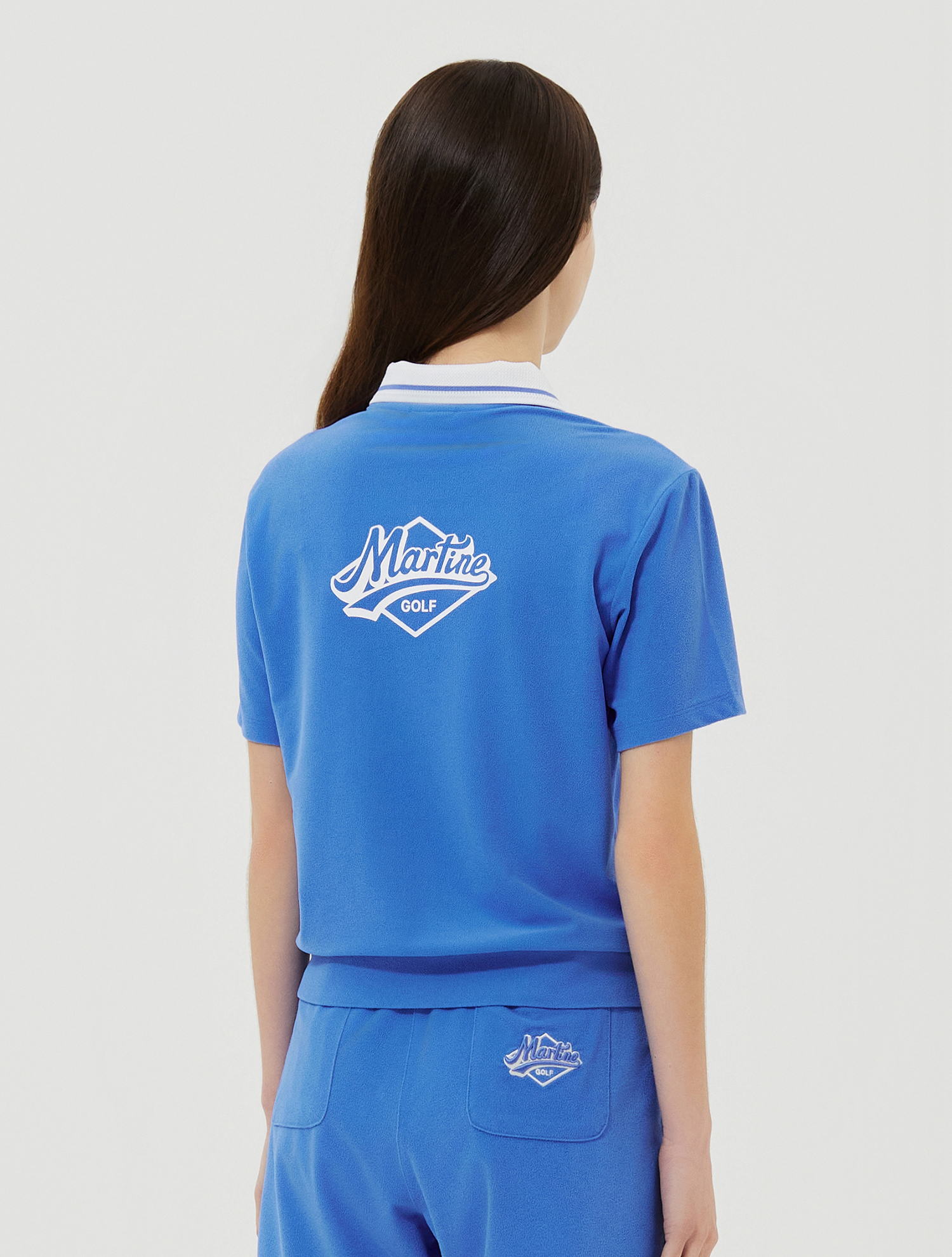 Terry Rhombus Logo T-Shirts_Blue (QW0EKS21743)