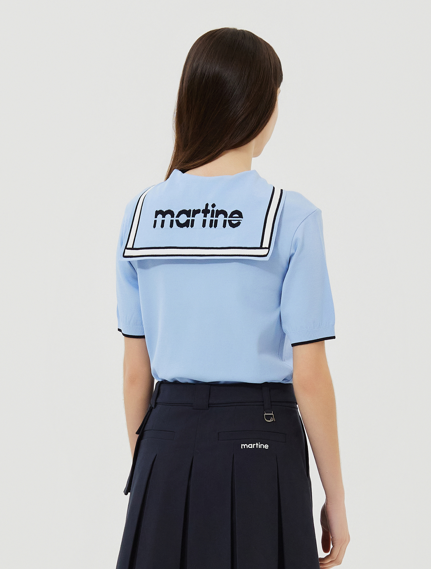 Martine Sailor Collar Knit_S/Blue (QW0ENI20242)