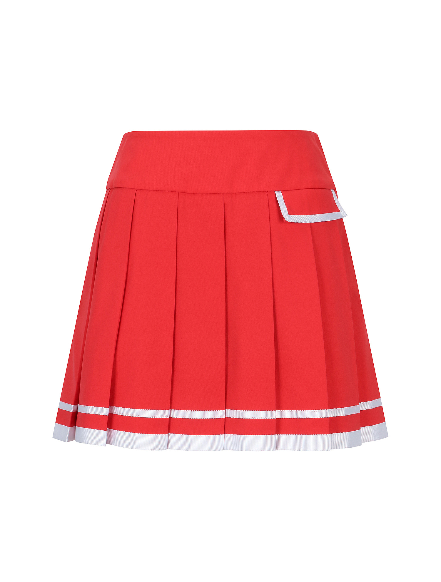Color Line Pleats Culottes_Red (QW0ECU20576)