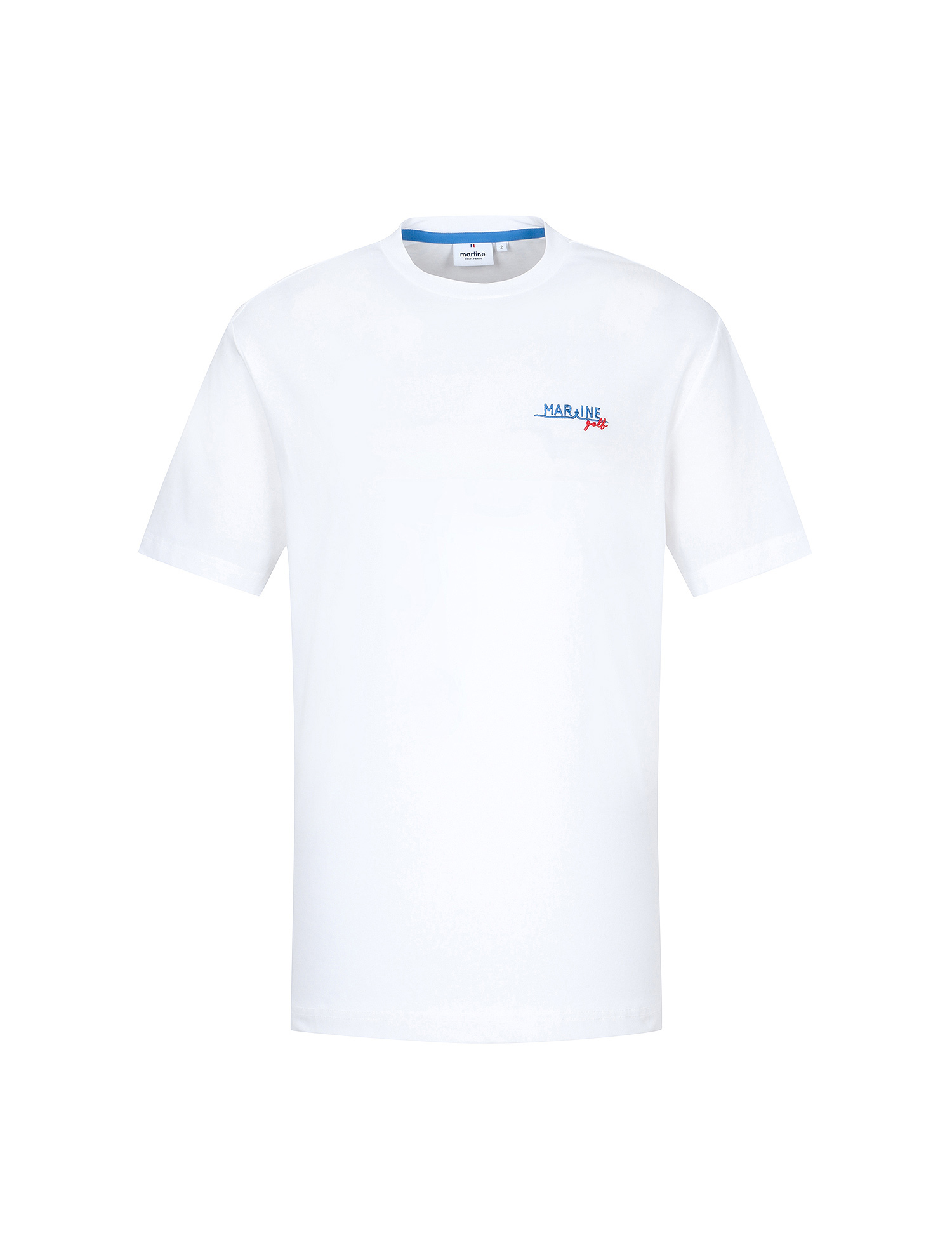 Print Round T-Shirts_White (Men) (QM0EKS22031)