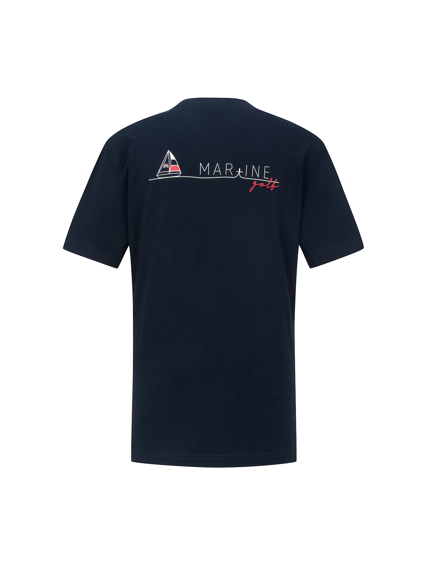 Print Round T-Shirts_Navy (Men) (QM0EKS22049)