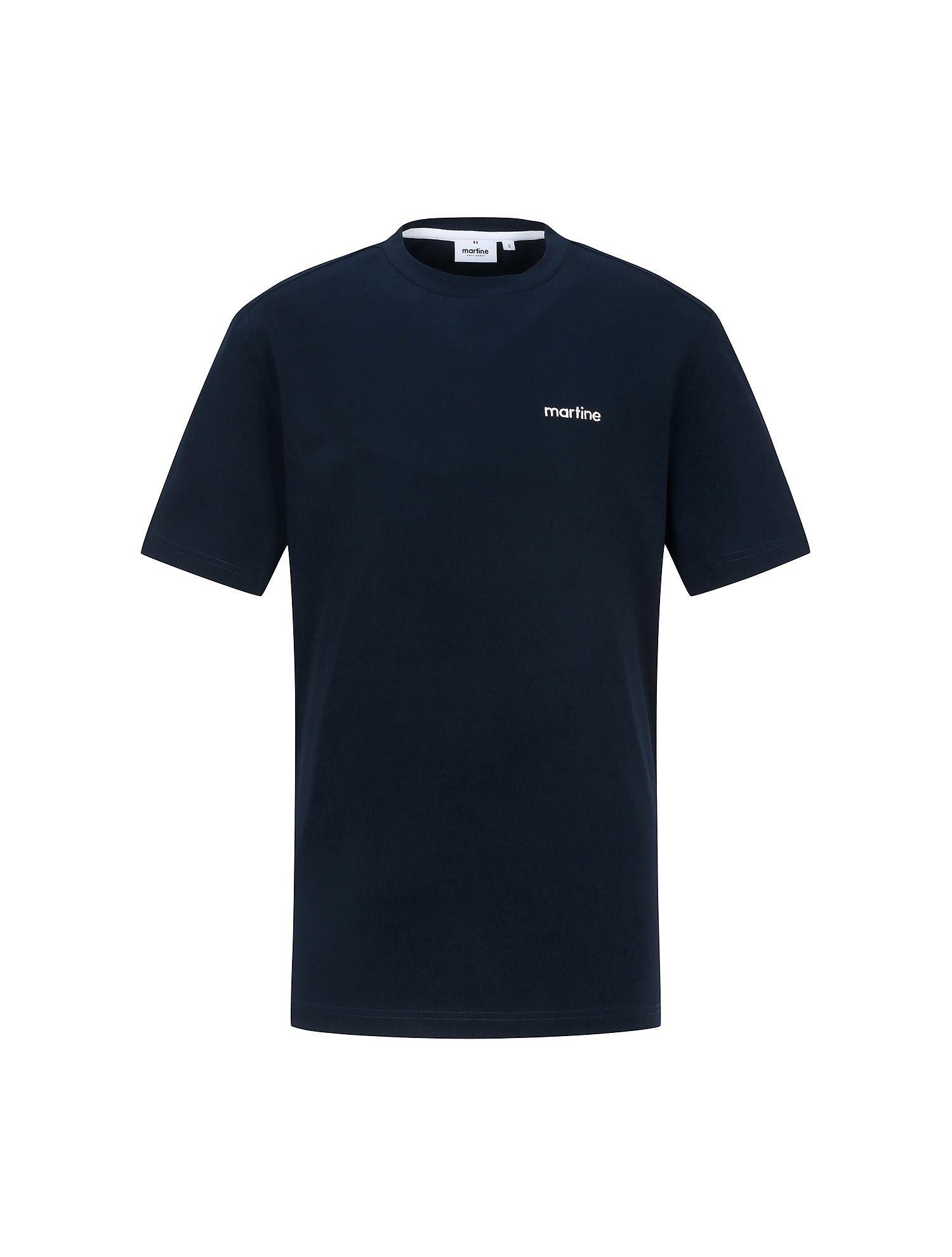 Print Round T-Shirts_Navy (Men) (QM0EKS22049)