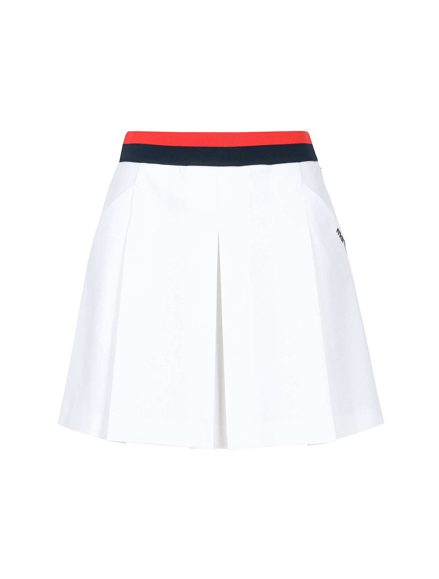 Knit Matching Pleats Culottes_White (QW0ECU20631)
