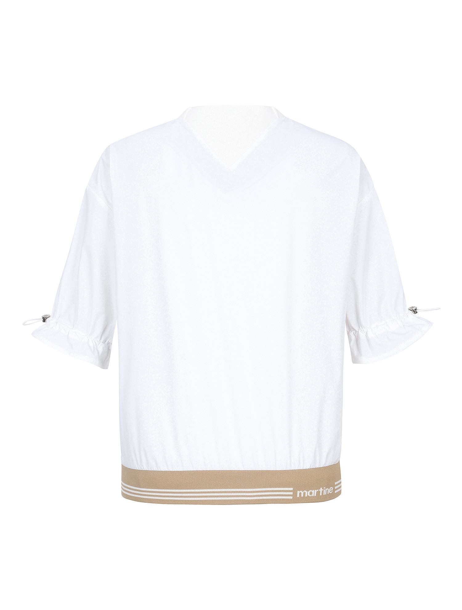 Puff Sleeve Round Neck Shirts_White (QW0EKS21131)
